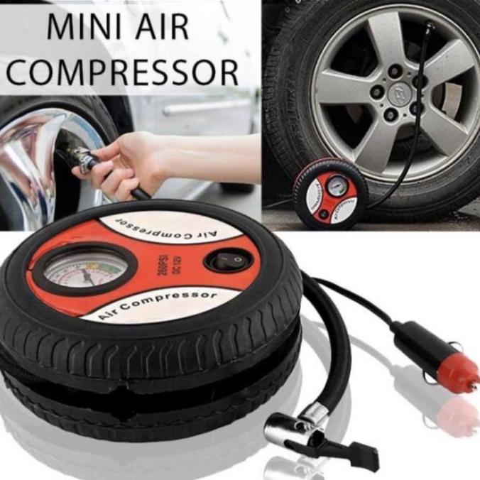 POMPA BAN MOTOR MOBIL SEPEDA / POMPA UDARA BAN MOBIL ELEKTRIK PORTABLE