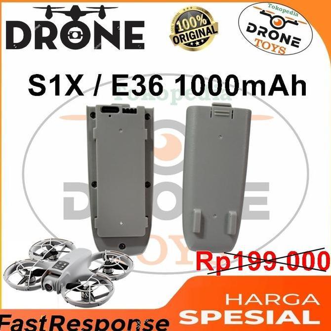 TERLARIS DRONE S1X / E36 PRO BATTERY BATRE 3.7V 1MAH ORINAL BATERAI DRONE E36 S1X