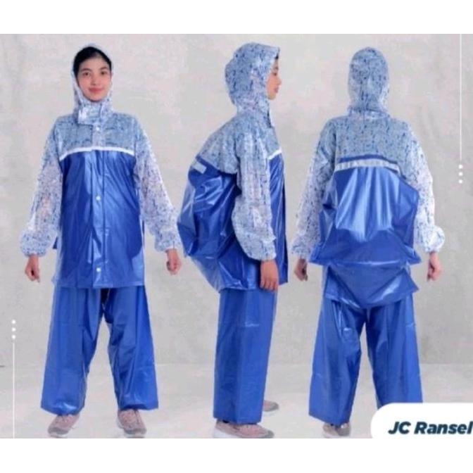 NEW JAS HUJAN SETELAN DEWASA RANSEL MEREK IBEX ORI