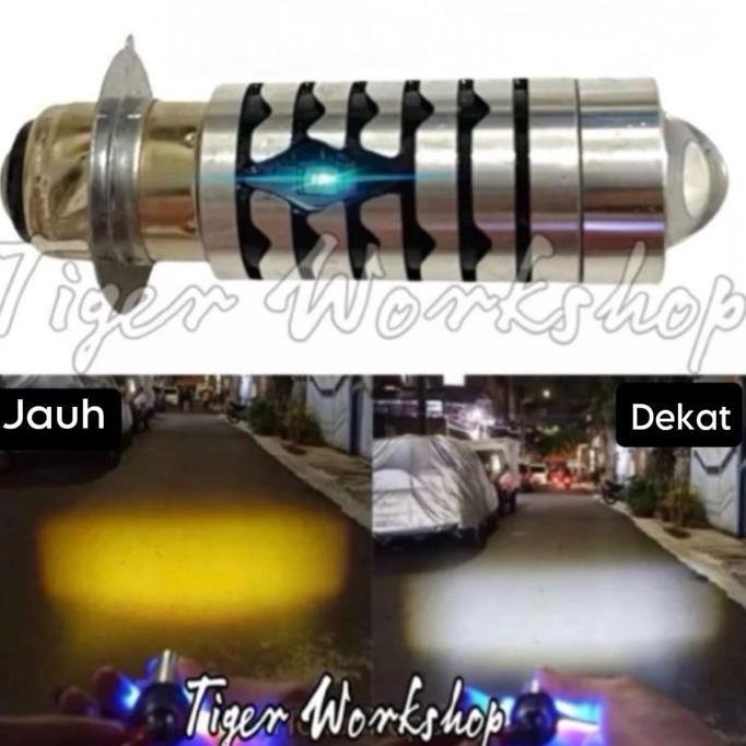 LAMPU LED MOTOR H6 LASER 2 WARNA | LED H6 LASER MOTOR UNIVERSAL | BOHLAM LED H6 MOTOR HIGH LOO