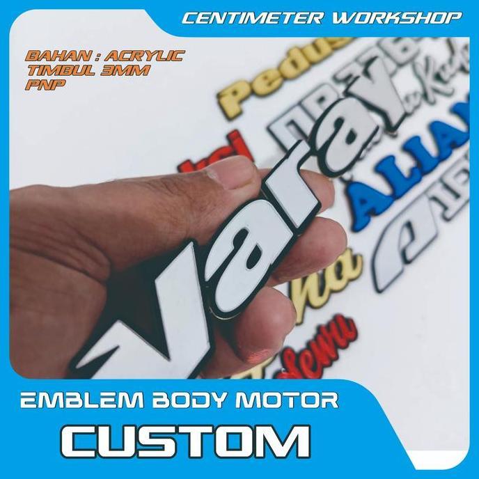 TERBARU Emblem Custom / Emblem body motor / Emblem Motor