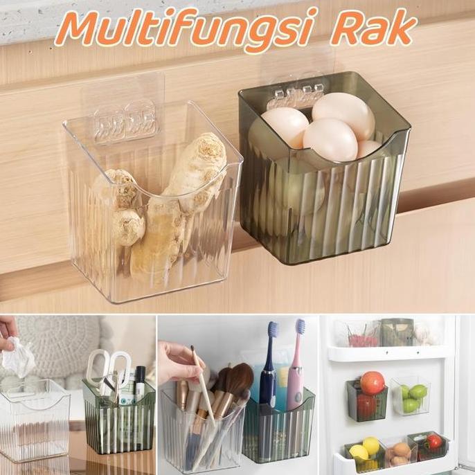 TERLARIS RAK DAPUR GANTUNG DINDING TEMPEL RAK SAYURAN / BUMBU DAPUR STORAGE MULTIFUNGSI RAK TEMPEL K