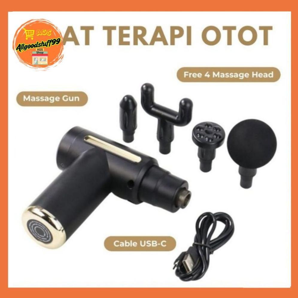 Terbaru ALAT PIJAT ELEKTRIK PORTABLE KYLO MASSAGE SMART GUN GYM ELECTRIC 4 IN 1 Mesin Pijet Nyaman B