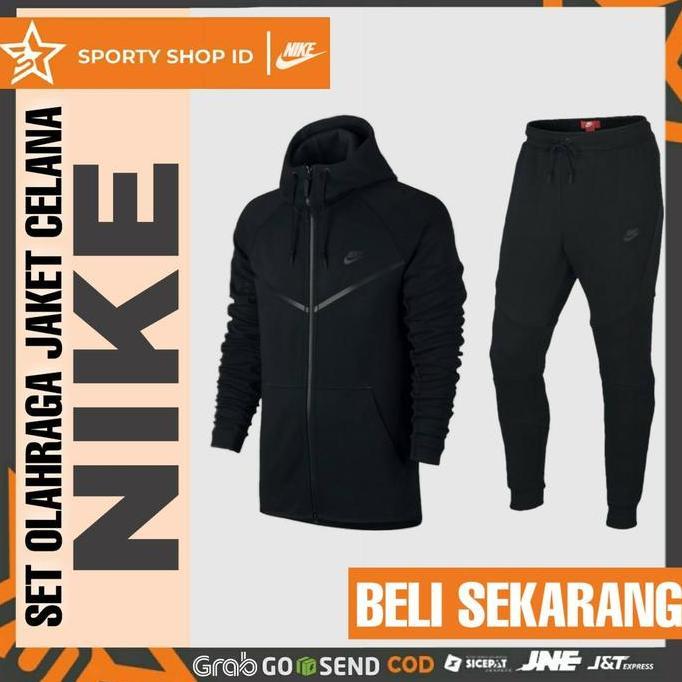 Terlaris SETELAN CELANA JAKET TRAINING OLAHRAGA PRIA RUNNING JOGGING LARI NIKE