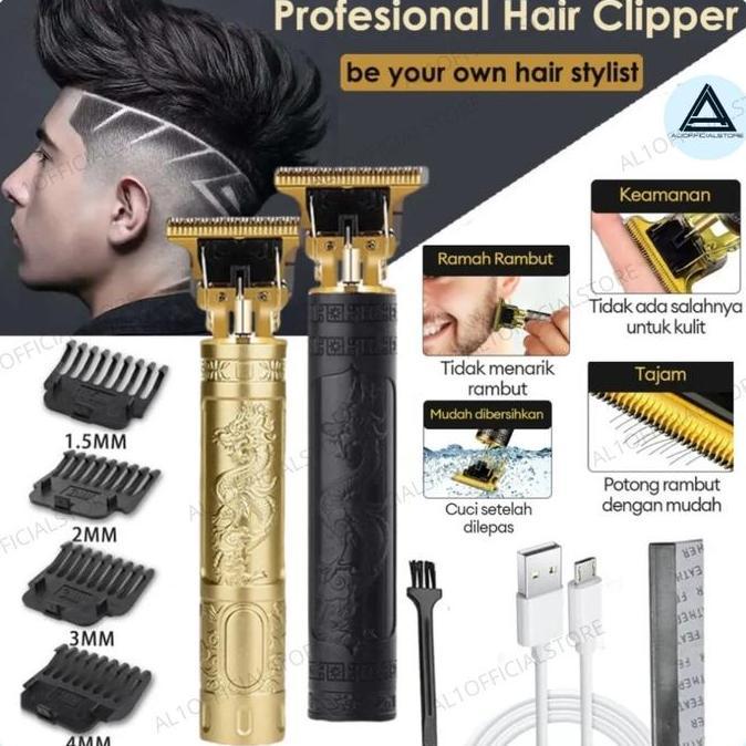 Alat Cukur Rambut Kumis Jenggot Elektrik Shaver Dragon Portable 4In1 Serbaguna Cukur Rambut Viral Bu