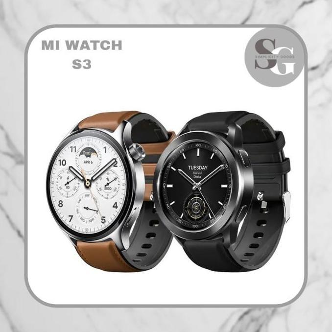 NEW STRAP XIAOMI MI WATCH S3 SMART WATCH LEATHER SILICONE TALI JAM 22MM ORI