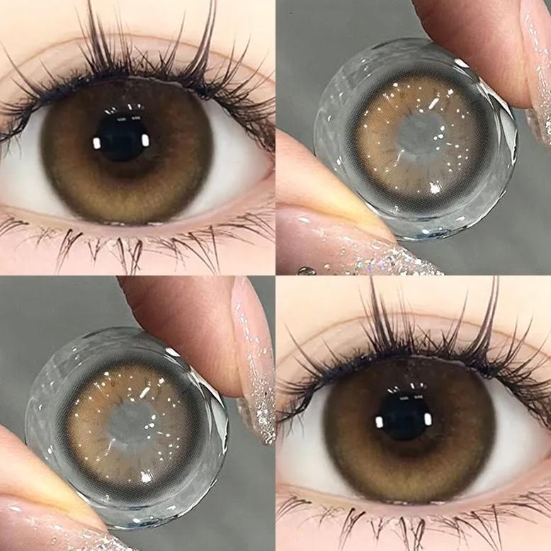 KUALITAS SUPER Sepasang lensa kontak berwarnaDiameter 14-14,5 MM softlens livingsoftlens biru soflen