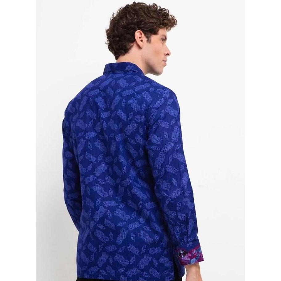 NEW ARJUNA WEDA KEMEJA BATIK PRIA MOTIF MEGA MENDUNG - BODY FIT | KATUN | KANTONGDEPAN ORI