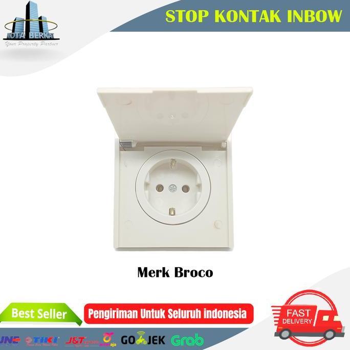STOP KONTAK TUTUP TUNGGAL  BROCO / STOP KONTAK INBOW BROCO
