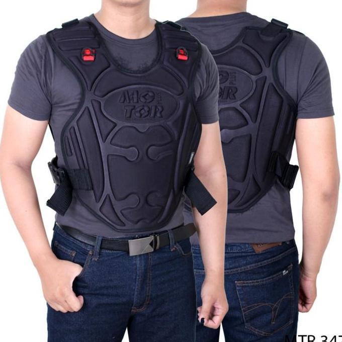 NEW ROMPI PELINDUNG DADA PENGENDARA MOTOR BERKUALITAS (DEPAN DAN BELAKANG) ORI