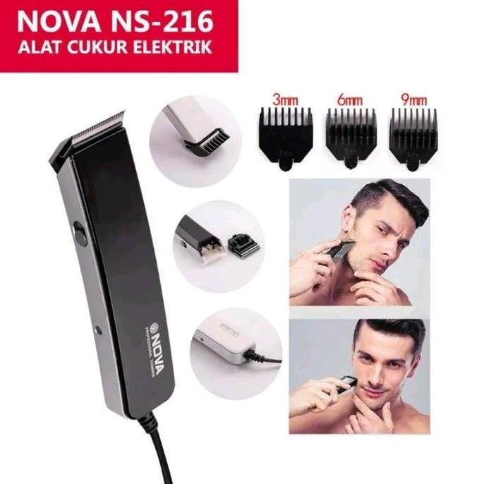 Alat Cukur Nova NS 216 / Mesin Cukur Jenggot Kumis Nova
