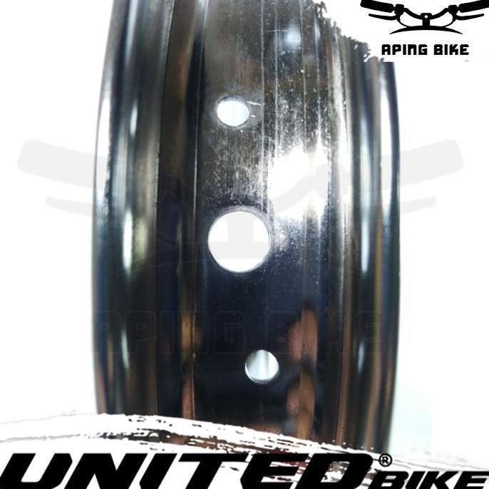 Velg Besi United 12 16H Chrome Rims Sepeda Pelek Aloy Sepeda Anak