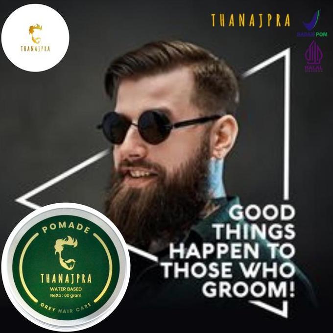 Minyak rambut pomade waterbase penghitam rambut uban permanen Najpra