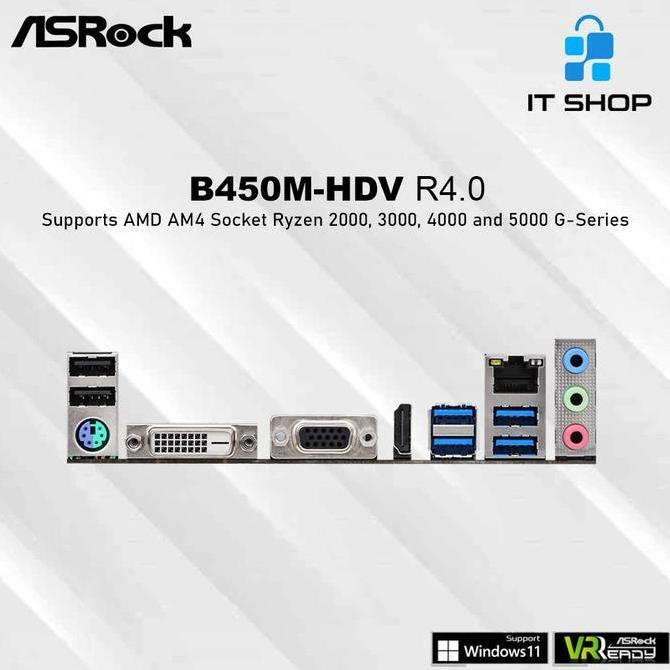 Motherboard Asrock B450M-HDV