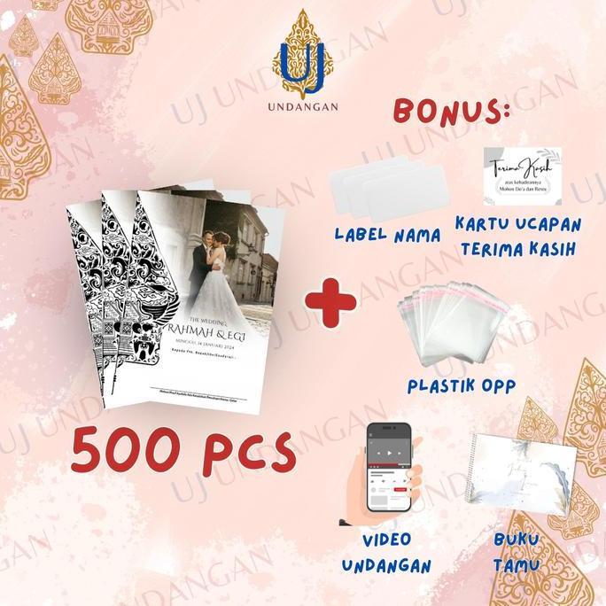 Ready 50 pcs [UJ UNDANGAN] SP Special Photo Lipat Dua Undangan Pernikahan BC Gramatur 160 | Surat Un