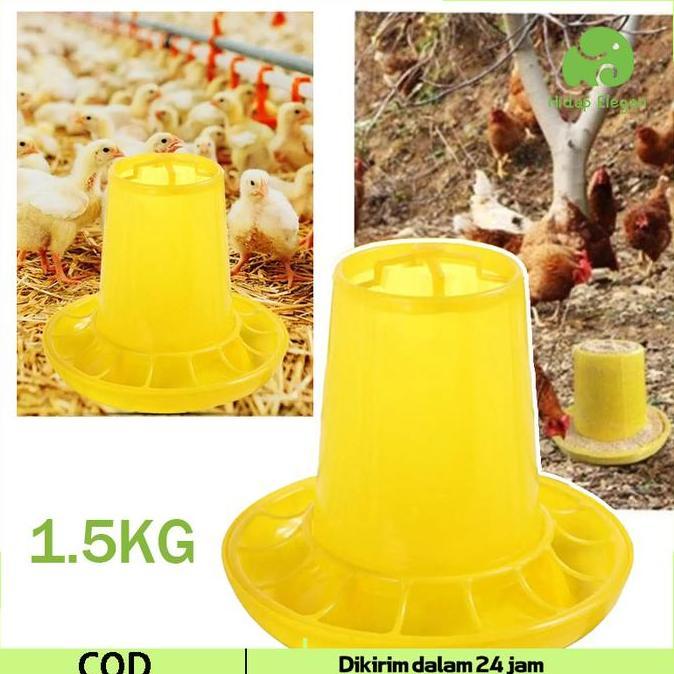 Wadah Pakan Ayam Anti Tumpah Super Feeder Ember Pakan Ayam Tempat Pakan Ayam Anti Tumpah