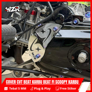 COVER CVT Beat Karbu Beat FI Scoopy Karbu Aksesori Beat Scoopy Aksesoris Motor