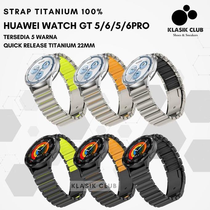 Strap Titanium For Huawei Watch GT 5 / GT 6 / GT 5 Pro / GT 6 Pro 46mm Tali Pengganti Premium Huawei