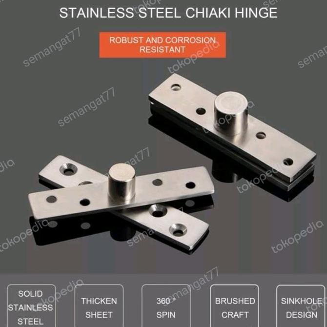 Rafes Engsel Pivot Pintu Tengah SUS304