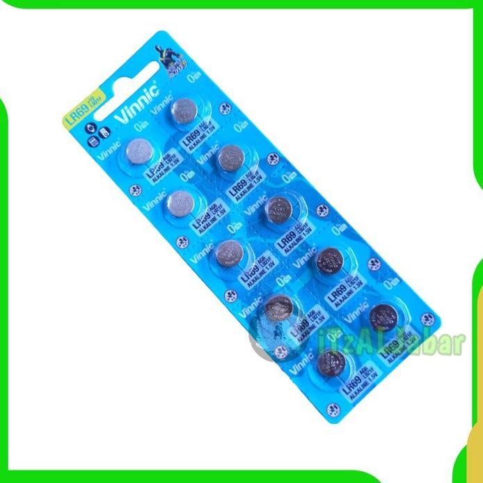 Vinnic L921F Baterai jam tangan Vinnic AG6 L921F LR69 Alkaline 1.5V Original (1lembar)