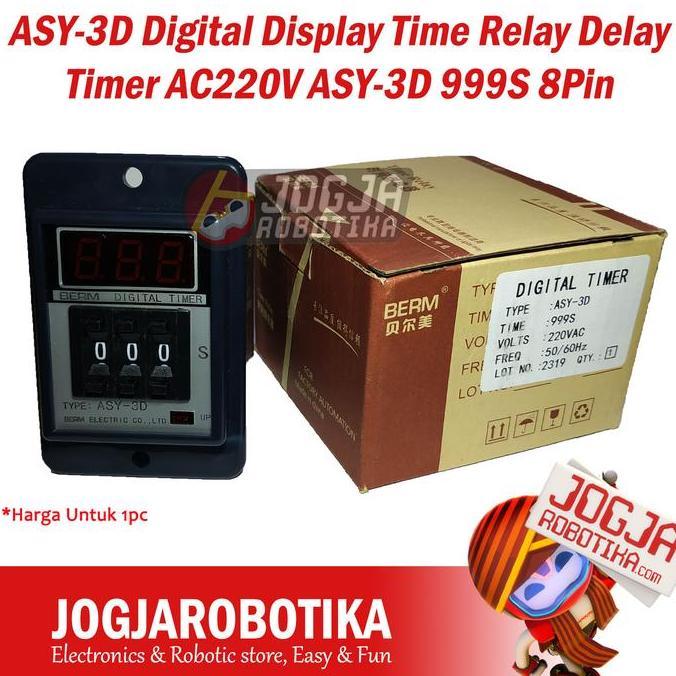CORELA ASY-3D Digital Display Time Relay Delay Timer AC220V ASY-3D 999M 999S