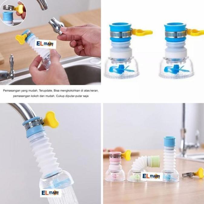 XARIELTA Sambungan Kran Wastafel Cuci Piring SK01 Keran Air Faucet Plastik