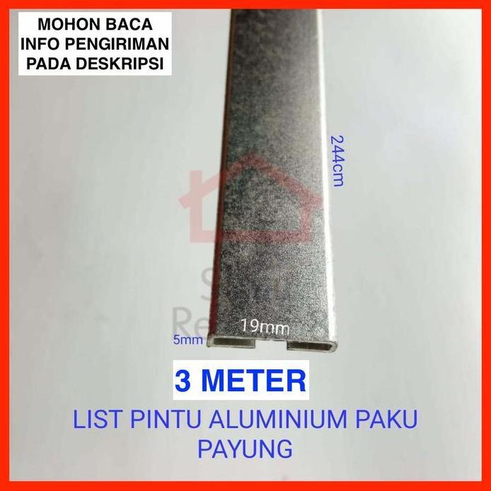 Lis Pintu Paku Payung / Profil Aluminium Frame Handle Lemari Edging