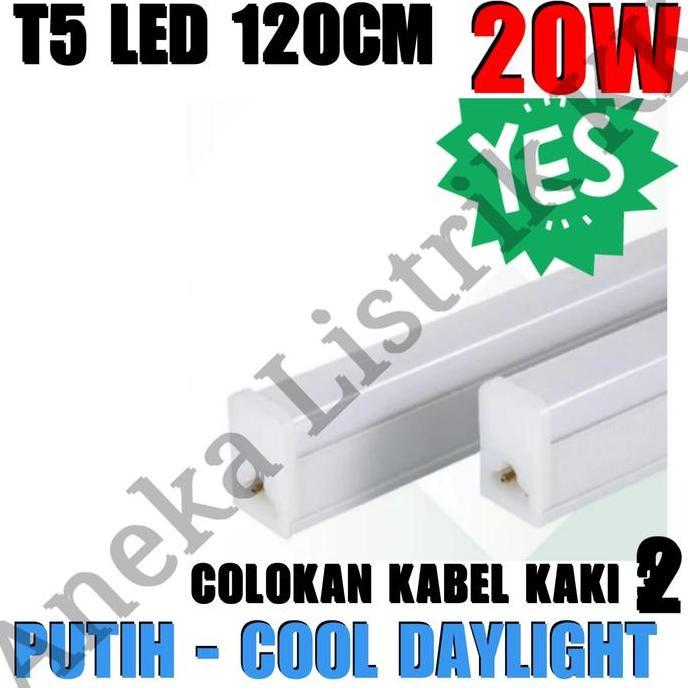 Lampu TL NEON T5 LED 20W 120cm TUBE 120cm 20watt PUTIH BUKAN 16W 18W