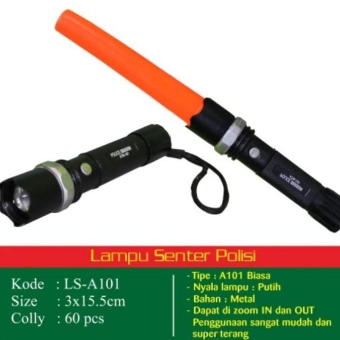 ATN SenterPolisi 30cm+ Cone Copot /Senter Polantas/Baton/SenterParkir A101