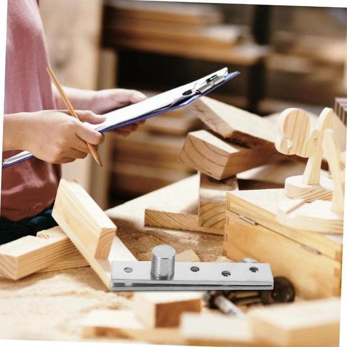 2 Set Stainless Engsel Pivot Pintu/ Engsel Pivot Tanam Jendela / Engsel Tanam Putar/Engsel Pivot Sta