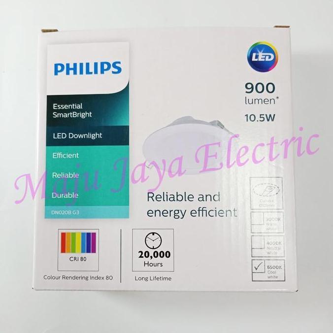 LED Downlight Philips DN020B G3 10,5 10.5 W Watt Lampu Panel 10.5W 5"
