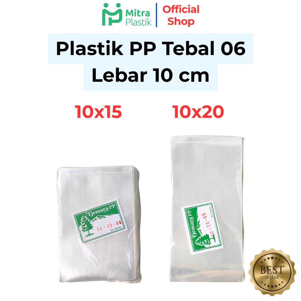 Plastik PP Lebar 10 Tebal 06 10x15 10x20 Kantong Bening Transparan