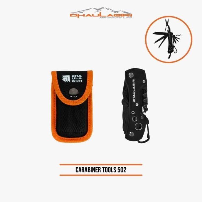 NEW SURVIVAL KIT MULTIFUNGSI CARABINER TOOLS 502 DHAULAGIRI MULTITOOLS ORI