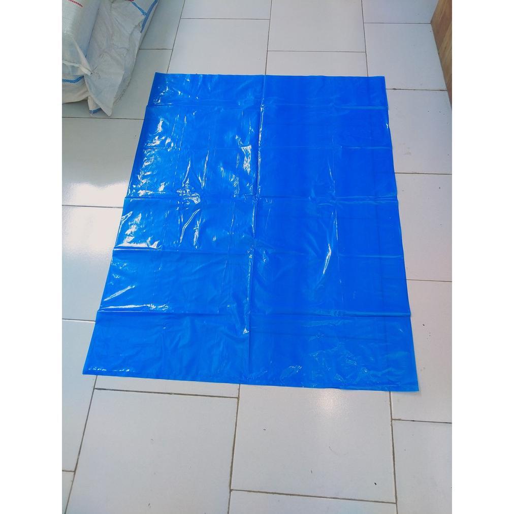 KANTONG PLASTIK SAMPAH BIRU KERAJINAN TANGAN LAYANGAN 90 X 120  / 60 x 100 TEBAL +-60 MICRON