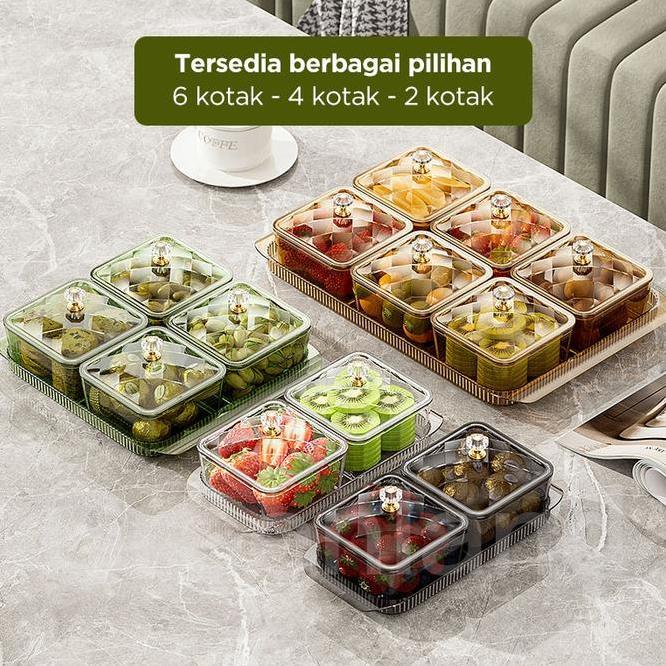 Greenland Nampan Toples Set Aesthetic Minimalis Penyimanan Kue Lebaran Hari Raya Wadah Permen Hsb841