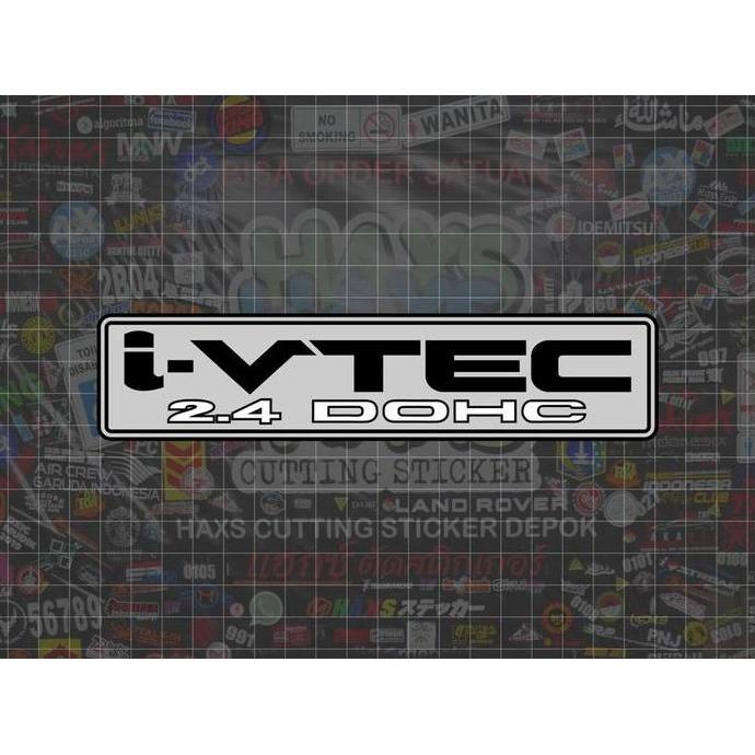 TERLARIS CUTTING STICKER IVTEC 24 DOHC UKURAN 22 CM UNTUK COVER MESIN