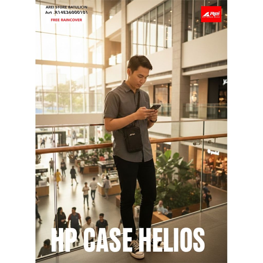 TAS HP/Hp Case / Aksesoris Hp Helios Hitam Arei Outdoorgear 3600
