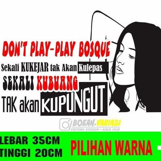 TERLARIS STICKER KEREN STICKER KACA MOBIL STICKER KATA KATA