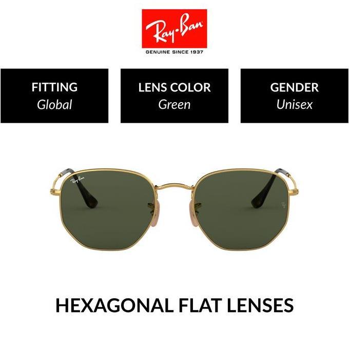 RAY-BAN HEXAGONAL | RB3548N 1 | Global Fitting | Kacamata Hitam | 54mm