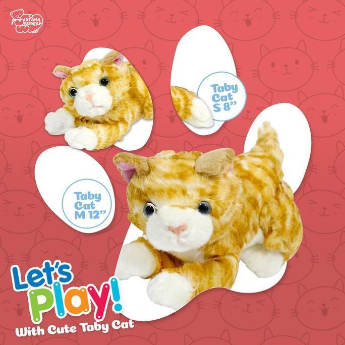 Boneka Binatang Kucing Istana Boneka Taby Cat Lucu