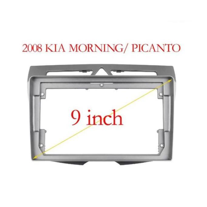 Frame Head Unit Android 9 inch Kia Picanto 2008