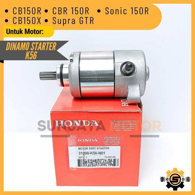 DENBERKAH99 - MOTOR STATER KUALITAS ORIGINAL HONDA K56 DINAMO STARTER CB150R  CB150X CBR 150R SONIC 