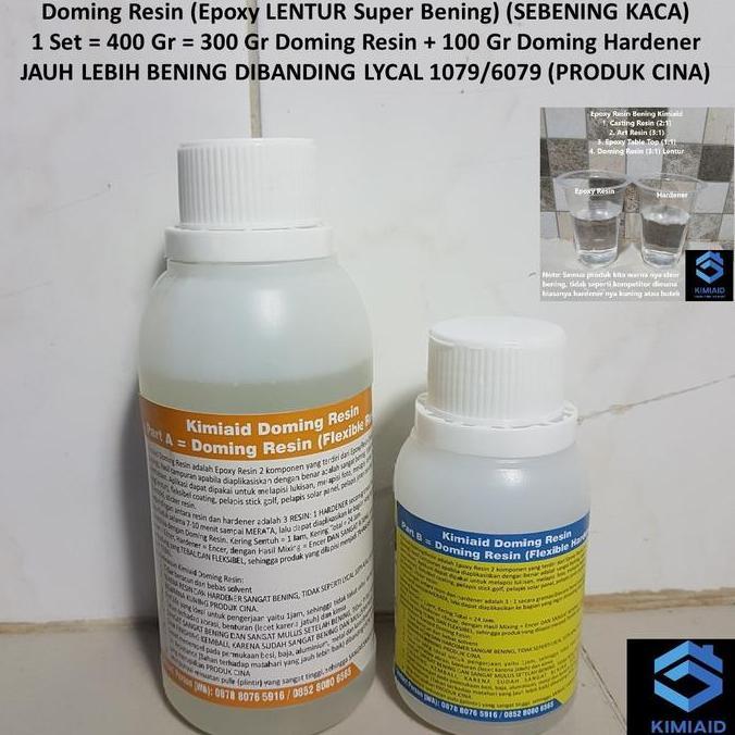Epoxy Resin Clear - 400 Gr - Doming Resin - Lycal 1079 - Epoxy Clear