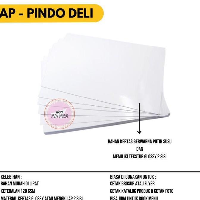 Kertas Art Paper A5 120 gsm / Art Paper A5 120 gr - harga 500 lembar