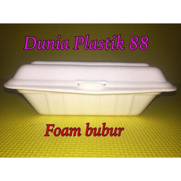 foam bubur / styrofom / sterofoam / sterofom / gabus / box nasi kuning