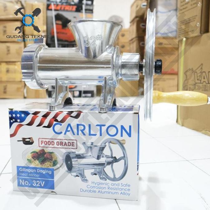 Carlton Nio.22 No32v No.42 Gilingan Daging Manual 32B / Alat Penggiling Daging Manual Carlton No 22 