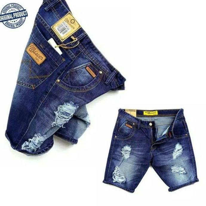 Celana Jeans Pendek Pria Terlaris MC Wiscer / Celana Pendek Wiscer Termurah/ Celana Pendek Pria Keki