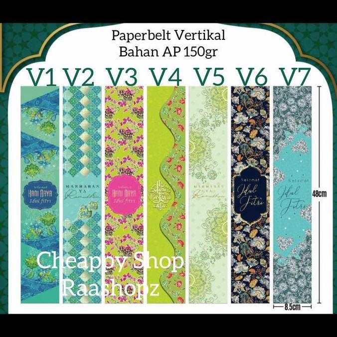 25pc Paperbelt Lebaran Paperbelt Lebaran Paperbelt Vertikal Idul Fitri