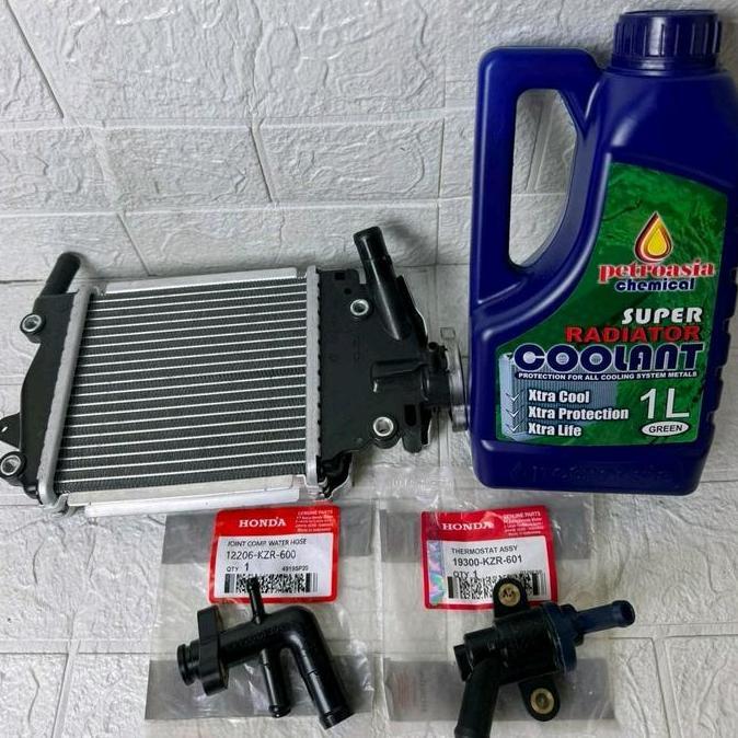 Paket Radiator (KZR)  +air radiator+ termostat+ selang buat motor vario 125 techno, vario 125 cbs, v