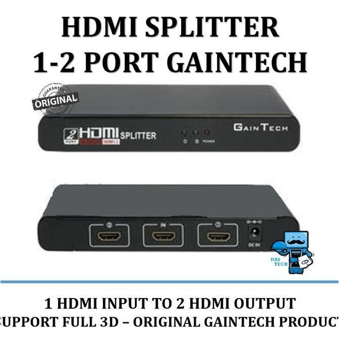 Hdmi Splitter 1-2 Gaintech / Splitter 2 Port / 1-2 Port
